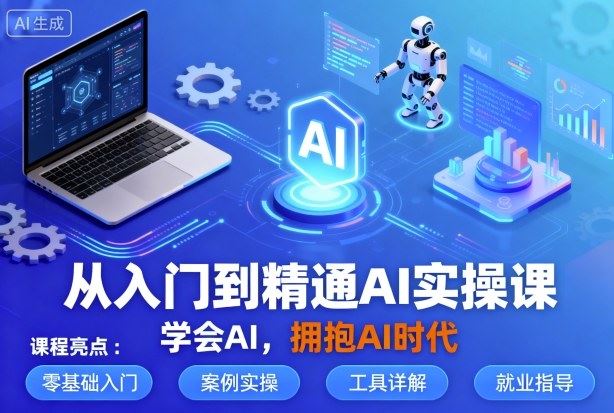 从入门到精通AI实操课，学会AI，拥抱AI时代