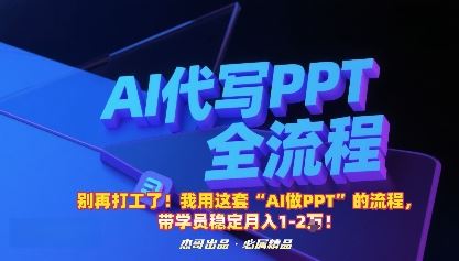 别再打工了！我用这套“AI做PPT”的流程，带学员稳定月入1-2W！-云创智库