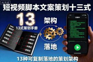 AI自媒体起号课程，0基础小白两周学会，教你自媒体实现商业变现-云创智库