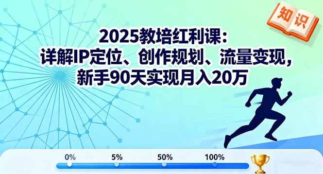 （16178期）2025教培红利课：详解IP定位、创作规划、流量变现，新手90天实现月入20万-云创智库