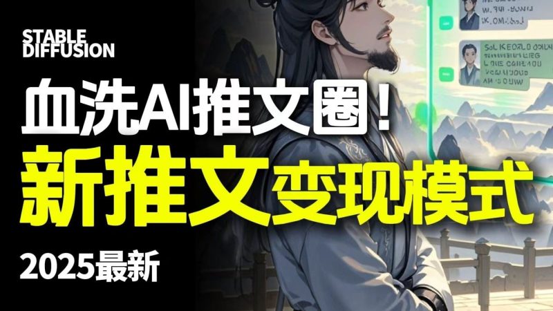 最新AI动态电影漫画小说推文，全流程实操教学，小白也能月入1万+-云创智库