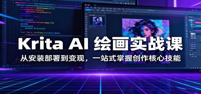 Krita AI 绘画实战课：从安装部署到变现，一站式掌握创作核心技能-云创智库