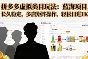 （16235期）闲鱼虚拟资料最新变现玩法，一人多店无需囤货，多管道收益独家玩法，小…-云创智库