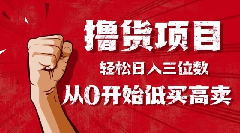 （16315期）手把手教你撸货，从0开始低买高卖，小白轻松实现日入三位数!!!-云创智库