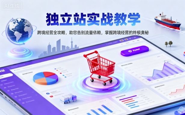 独立站实战教学，跨境经营全攻略，助您告别流量依赖，掌握跨境经营的终极奥-云创智库