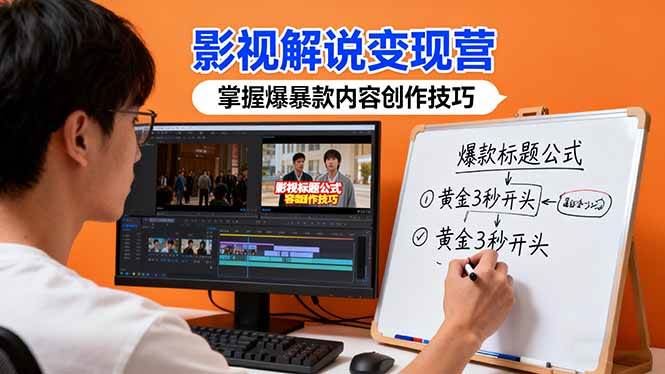 （16348期）影视解说变现营：通过30+实战案例爆款内容创作技巧，掌握影视解说盈利密码-云创智库