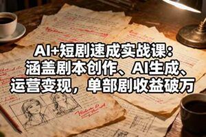 （16353期）AI+短视频剪辑218节实操课-10月：剪映进阶+AI文案生成+账号运营，月入2万-云创智库