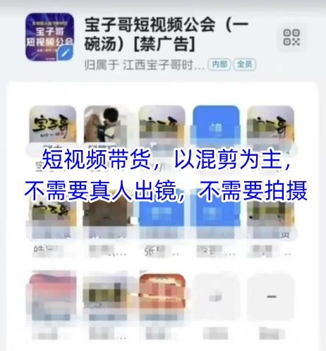 宝子哥头部团队短视频带货，以混剪为主，不需要真人出镜，不需要拍摄【更新9月】-云创智库