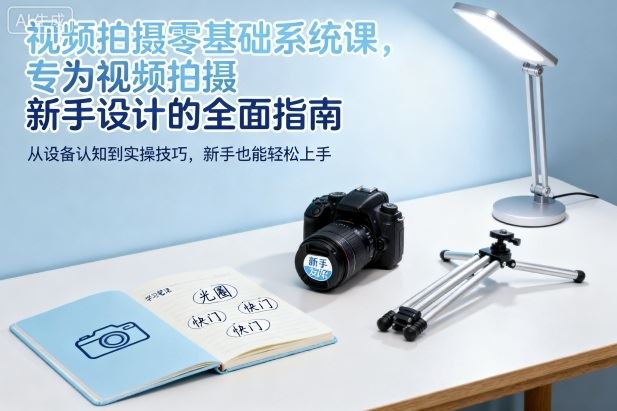 视频拍摄零基础系统课，专为视频拍摄新手设计的全面指南-云创智库