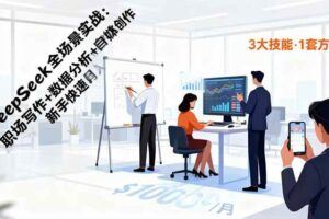 （16423期）AI+即梦可灵教程：IP形象设计+分镜头脚本+运镜控制，实现零成本高效创作-云创智库