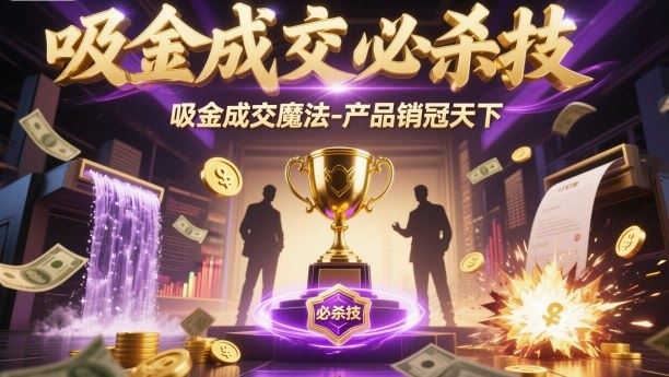 吸金成交必杀技，吸金成交魔法-产品销冠天下-云创智库