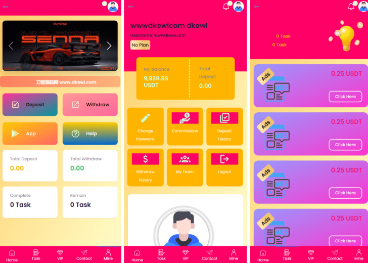 SENNA海外广告奖励投资理财源码/附详细教程-云创智库