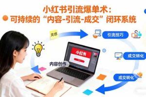 （16442期）高阶小红书IP运营课：账号包装+爆款标题+商业接单，月入过万实战指南-云创智库