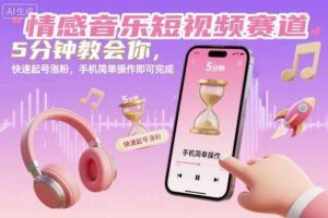 AI男颜涨粉短视频教学，全新玩法，快速起号涨粉-云创智库