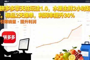 （16448期）拼多多运营高手-10月训练营：讲解从新手到高阶玩法的完整运营体系！-云创智库