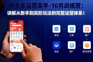 （16462期）拼多多全链路运营-10月：突破流量瓶颈，单店日销破万，月利润达3-5万元-云创智库