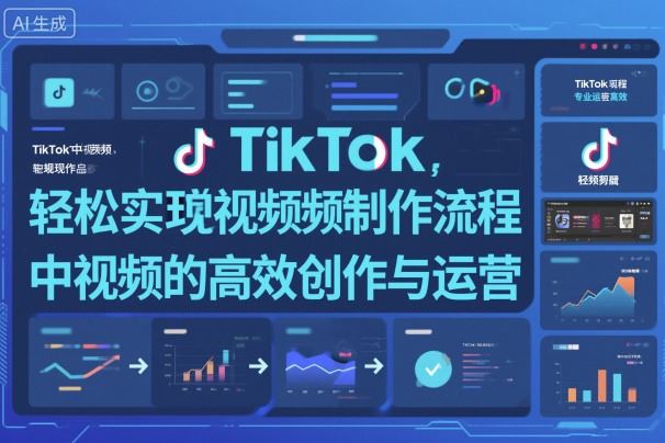 TikTok中视频制做流程，轻松实现Tk中视频的高效创作与运营-云创智库