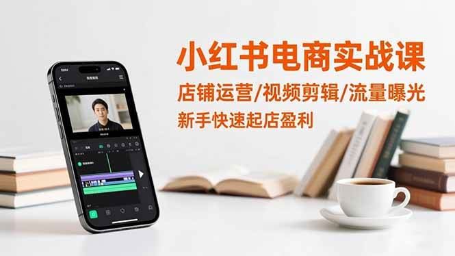 （16536期）小红书电商实战课：店铺运营/视频剪辑/流量曝光，新手快速起店盈利-云创智库