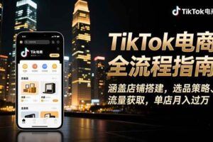（16535期）TikTok出海电商加速特训营：快速掌握海外市场运营规则，实现高效变现-云创智库