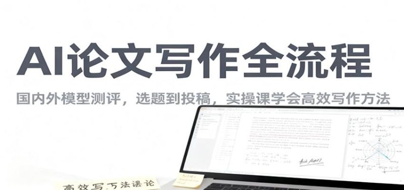 AI论文写作全流程，国内外模型测评，选题到投稿，实操课学高效写作方法-云创智库