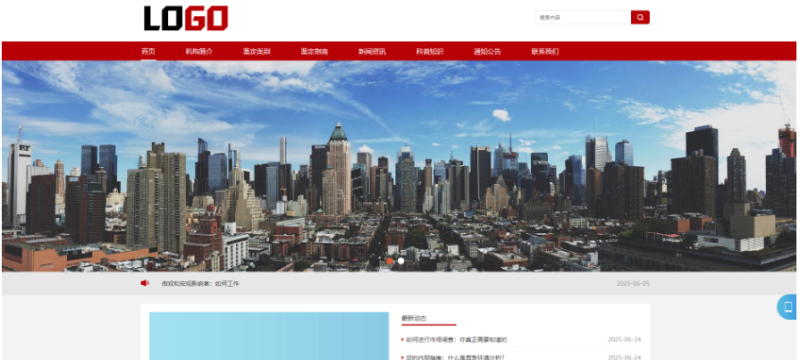 (自适应手机端)政府机构网站模板 组织协会网站源码下载-云创智库