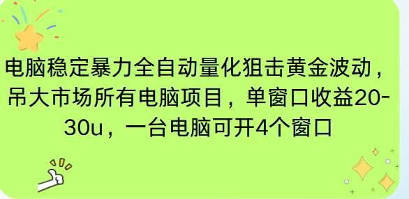 （16737期）电脑EA策略挂机项目单窗口收益20-30u，单电脑可挂5-10个窗口收益稳健4位数-云创智库
