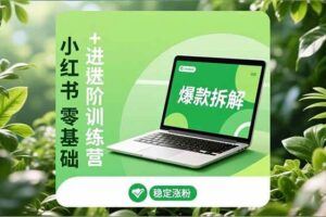（16805期）小红书完整全链路实战课，定位起号、爆款生产、流量变现，实现稳定出单，净利润可观-云创智库