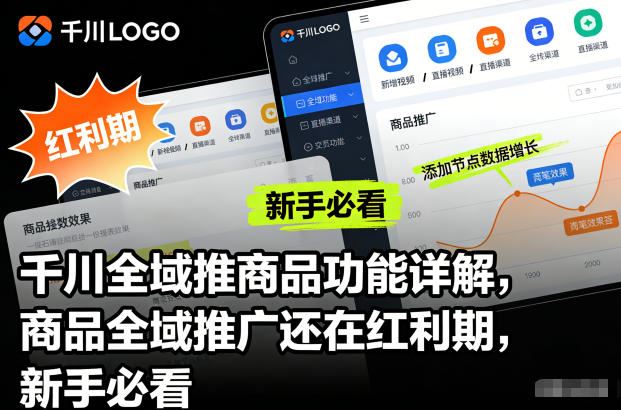 千川全域推商品功能详解，商品全域推广还在红利期，新手必看-云创智库