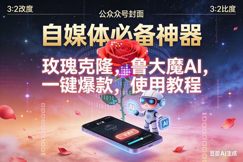 （16912期）玫瑰克隆神器，鲁大魔，ai，自媒体必备软件，一键爆款工具，详细教程-云创智库