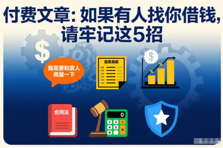 付费文章：如果有人找你借钱，请牢记这5招-云创智库