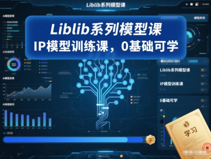 Liblib系列模型课，IP模型训练课，0基础可学-云创智库
