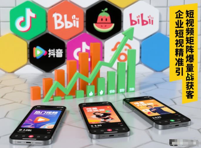 企业短视频精准引流矩阵获客，短视频矩阵爆量战法-云创智库